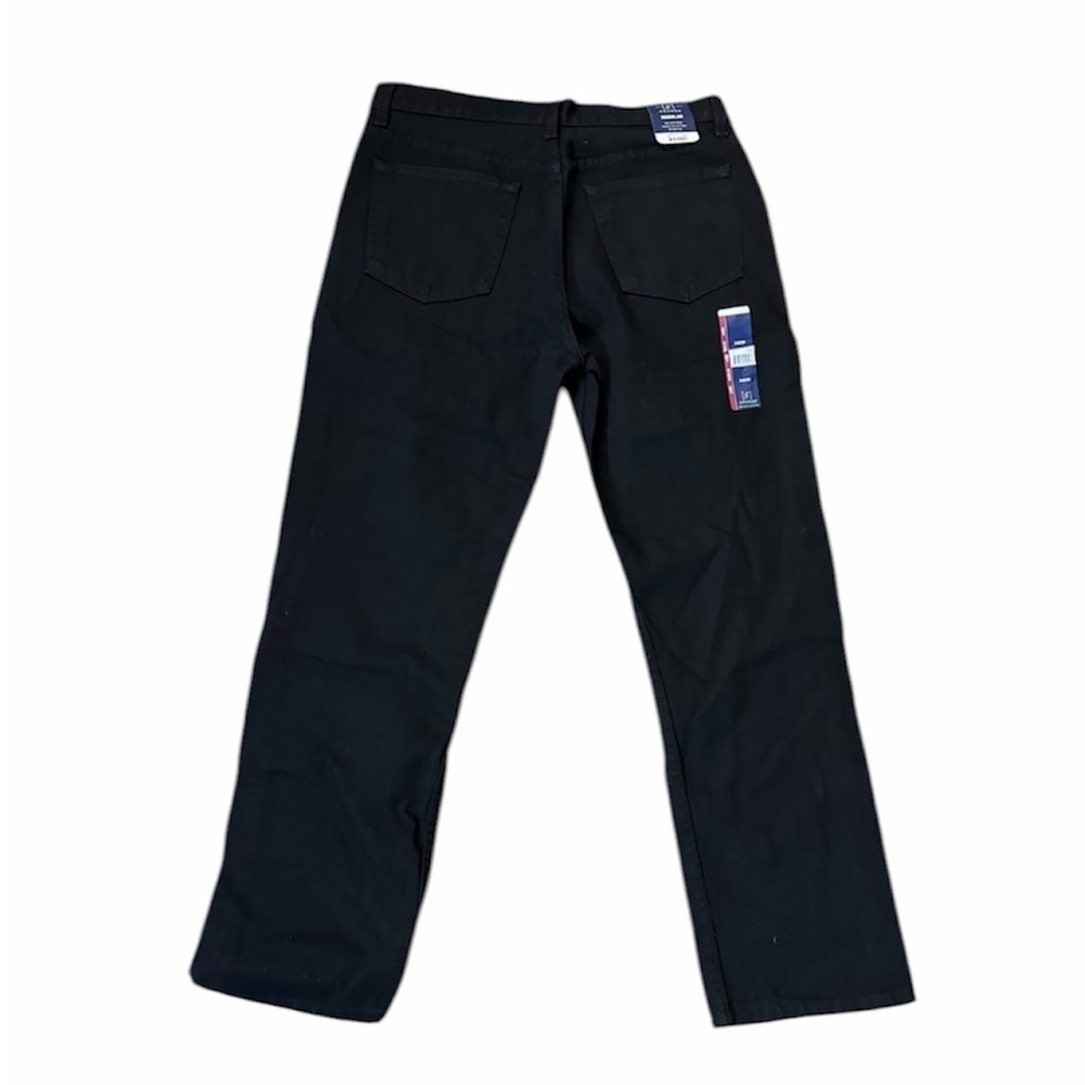 George Men’s Regular Fit Black Straight-Leg Jeans NWT 34x30 - Picture 4 of 9